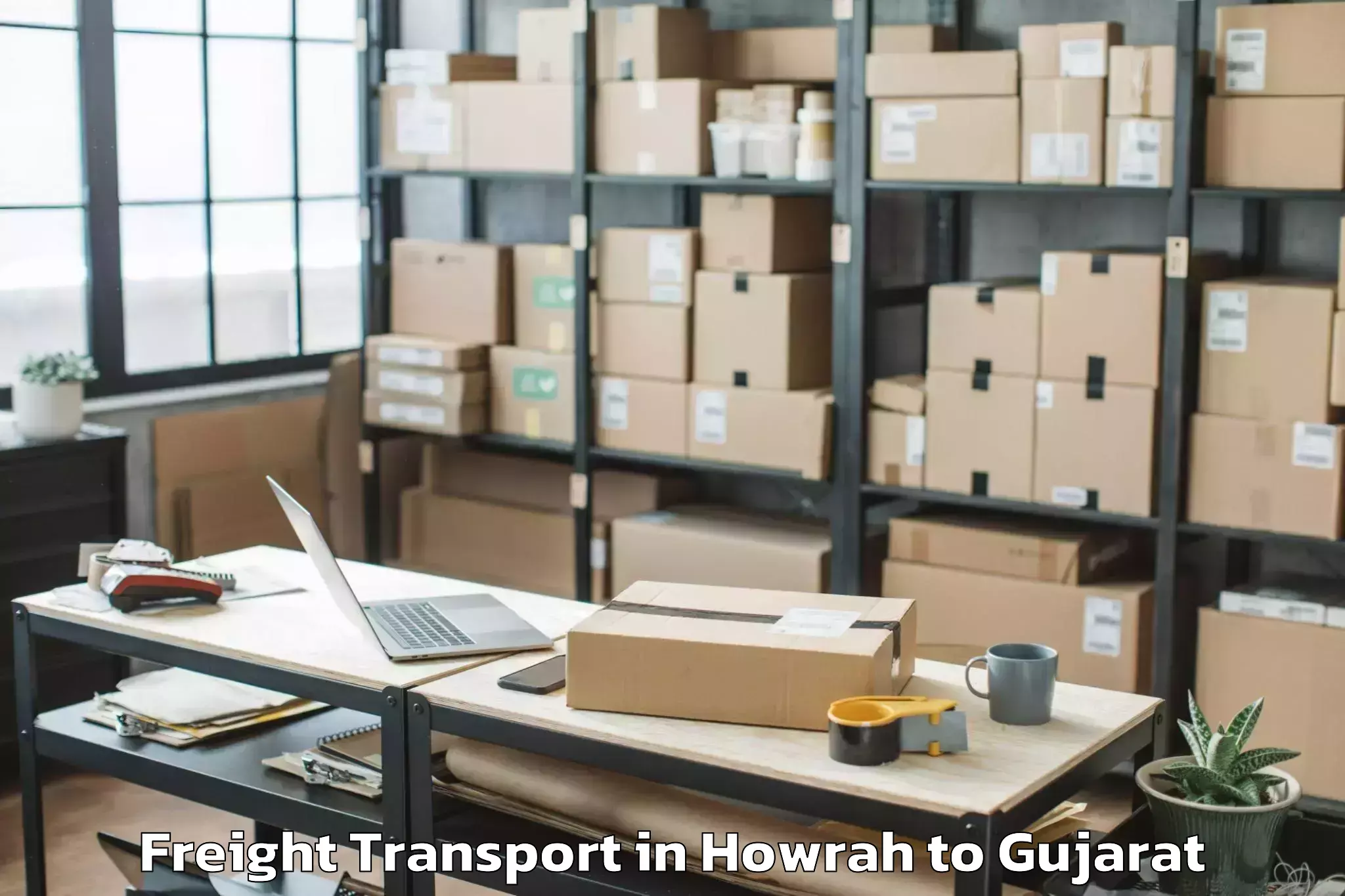 Book Howrah to Radhanpur Freight Transport Online